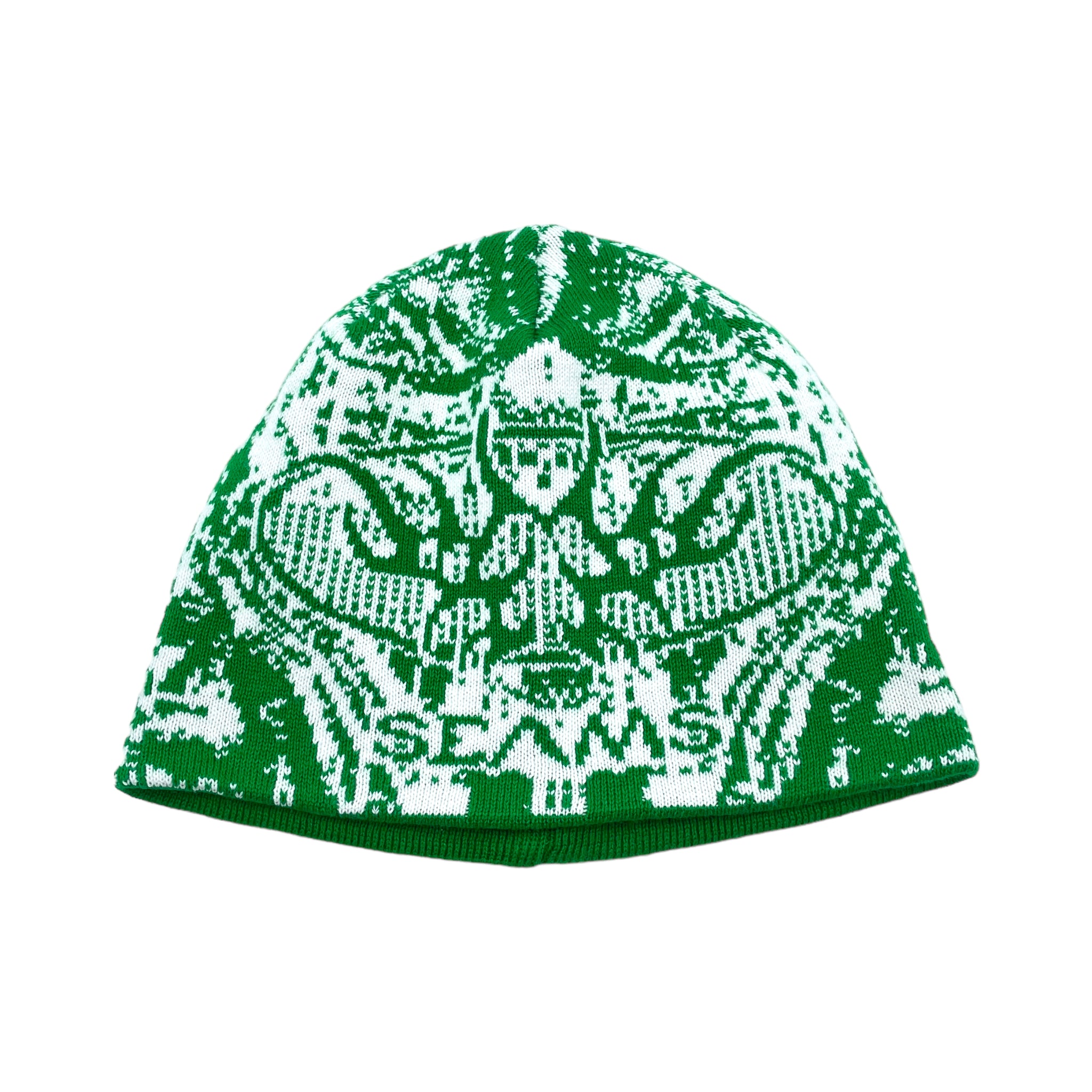 GREEN HELLISH BEANIE