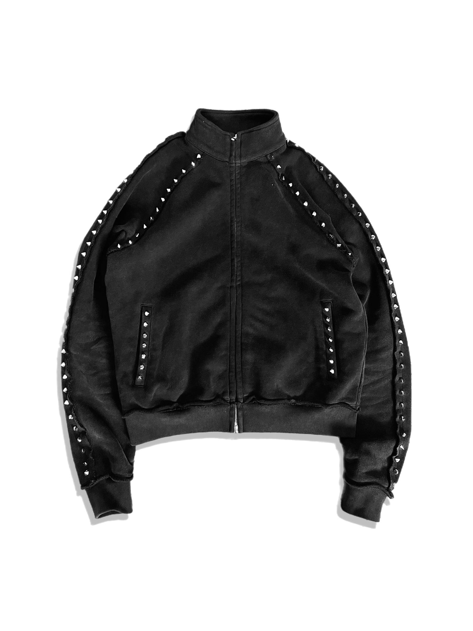 STUDDED ZIP UP